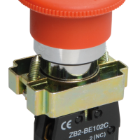 Кнопка IEK LAY5-BS542 Гриб 1з аварийная фиксируемая (20)