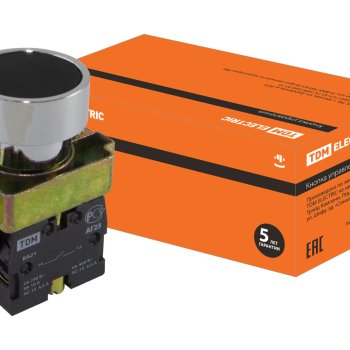 Кнопка TDM BА21 1з чёрный (10)
