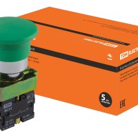 Кнопка TDM BС31 Гриб 1з зеленый