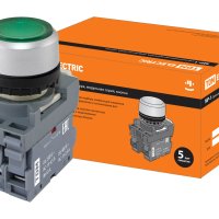 Кнопка TDM MP1-21G зеленая 1з+1р (10)