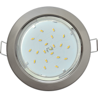 Светильник точечный GX53 сатин-хром Ecola H4 к+ (10/50)