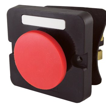 Пост кнопочный TDM ПКЕ 122-1 красный гриб IP54 (10)