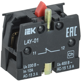 Дополнительный контакт для серии LAY5 IEK 1р (4)
