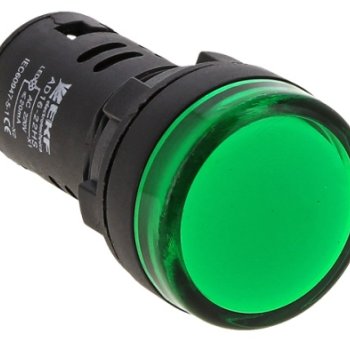 Лампа индикаторная EKF AD16-22HS зеленый 400В (10)