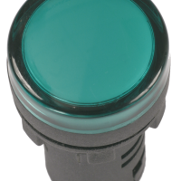 Лампа индикаторная IEK AD-16DS(LED) зеленый 230В (10)