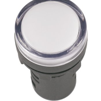 Лампа индикаторная IEK AD-22DS(LED) белый  24В (10)