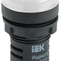 Лампа индикаторная IEK AD-22DS(LED) белый 110В (10)