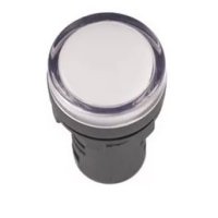 Лампа индикаторная IEK AD-22DS(LED) белый 220В (10)