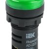 Лампа инд IEK AD-22DS(LED) зеленый 110В (10)