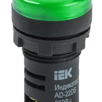 Лампа инд IEK AD-22DS(LED) зеленый 110В (10)