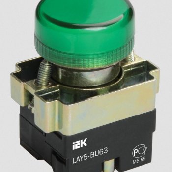Лампа индикаторная IEK LAY5-BU63 зеленый (20)
