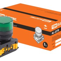 Лампа индикаторная TDM AL-22TE зеленый 230В (10)