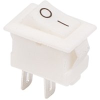 Выключатель Rexant вкл-выкл 3А 2контакта 1полюс белый микро (10)
