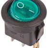 Выключатель Rexant вкл-выкл  6А подсветка круг зеленый (10)