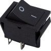 Выключатель Rexant вкл-выкл 15А 4контакта 2полюса черный без фиксации (10)