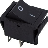 Выключатель Rexant вкл-выкл 15А 4контакта 2полюса черный без фиксации (10)