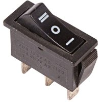 Выключатель Rexant вкл-выкл-вкл 10А черный (10)