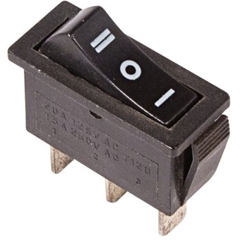 Выключатель Rexant вкл-выкл-вкл 10А черный (10)