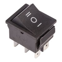 Выключатель Rexant вкл-выкл-вкл 15А черный (10)