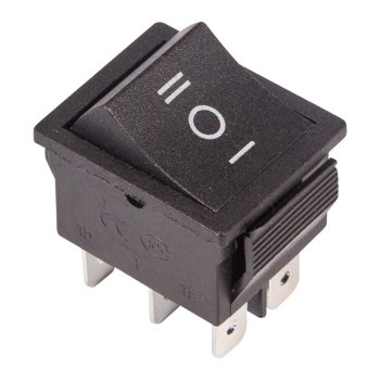 Выключатель Rexant вкл-выкл-вкл 15А черный (10)