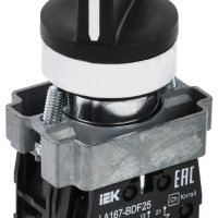 Переключатель IEK LA167-BDF25 2 полож. 1з+1р черный (10)