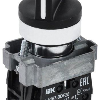 Переключатель IEK LA167-BDF25 2 полож. 1з+1р черный (10)