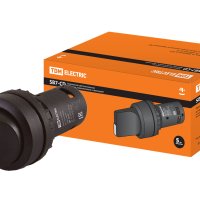 Переключатель TDM SB7-CD33 I-O-II 1з+1р короткая ручка черный (10)