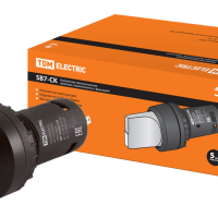 Переключатель TDM SB7-CK3365-24V I-O-II 1з+1р короткая ручка зеленый (10)