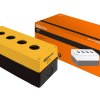 Kорпус TDM КП104 для кнопок 4места желтый (1)