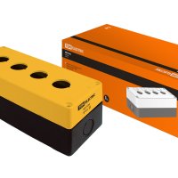 Kорпус TDM КП104 для кнопок 4места желтый (1)
