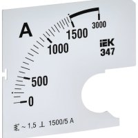 Шкала IEK 1500/5А-1,5 72х72мм для Э47