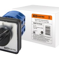 Переключатель кулачковый 2P 10А IP40/IP20 TDM КПУ11-10/52 (1-0-2) (100)