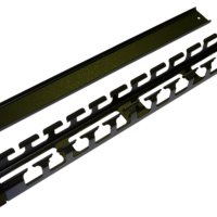 Кабельный организатор металлический с крышкой, 19", 1U Hyperline