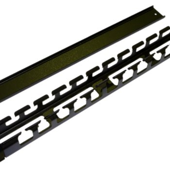 Кабельный организатор металлический с крышкой, 19", 1U Hyperline