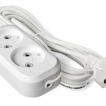 Удлинитель 2гнезда  3м без заземления ШВВП 1380Вт 2х0.75мм² Универсал У6-011 (60)