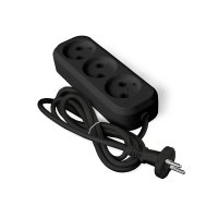 Удлинитель 3гнезда  5м без заземления ПВС 1380Вт 2x0.75мм² Универсал У6-639М черный (35)