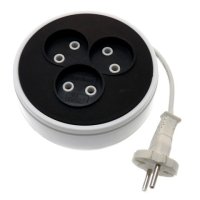 Удлинитель-рулетка 3гнезда 5м ШВВП 1300Вт 2x0.75мм² Универсал У6-004 (40)