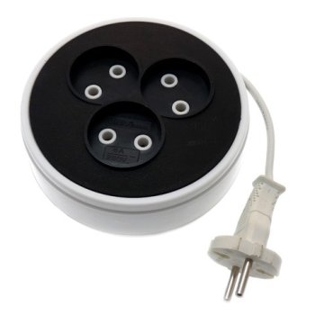 Удлинитель-рулетка 3гнезда 5м ШВВП 1300Вт 2x0.75мм² Универсал У6-004 (40)