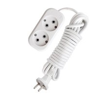 Удлинитель 2гнезда 3м без заземления ПВС 2300Вт 2x1мм² Универсал Премиум E-202 (50)