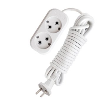 Удлинитель 2гнезда  5м без заземления ПВС 2300Вт 2x1мм² Универсал Премиум E-202 (40)