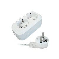 Удлинитель 2гнезда 5м с заземлением ПВС 2990Вт 3x1мм² Универсал Премиум E-302 (40)