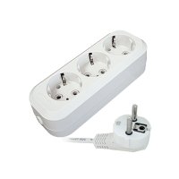 Удлинитель 3гнезда  3м с заземлением ПВС 2990Вт 3x1мм² Универсал Премиум E-303 (40)