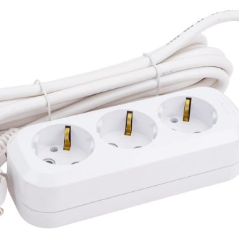 Удлинитель 3гнезда 3м с заземлением ПВС 3680Вт 3x1.5мм² Универсал Премиум E-303 (30)