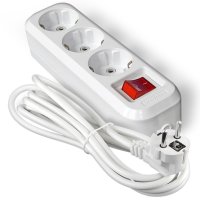 Удлинитель 3гнезда 5м с заземлением выключатель ПВС 2990Вт 3x1мм² Универсал Премиум S-303 (40)*