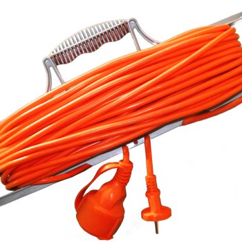 Удлинитель-рамка 1гнездо 50м без заземления ПВС 1300Вт 2x0.75мм² Универсал УШ-6 (6)