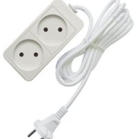 Удлинитель 2гнезда  1.5м без заземления ПВС 2200Вт 2x0.75мм² Союз (60)