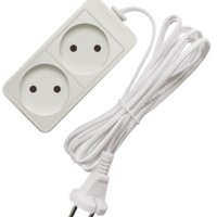 Удлинитель 2гнезда  1.5м без заземления ШВВП 2200Вт 2x0.75мм² Союз (60)