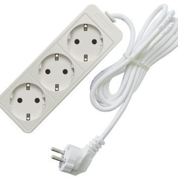 Удлинитель 3гнезда 10м с заземлением ПВС 2200Вт 3x0.75мм² Союз (25)