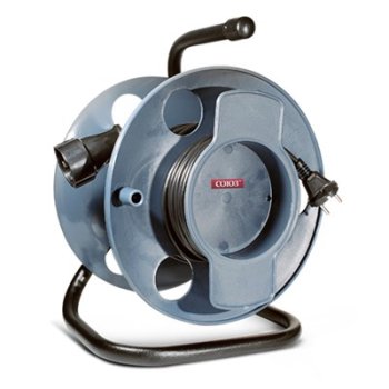 Удлинитель-катушка 1гнездо 30м без заземления ПВС 2200Вт 2x1мм² Союз