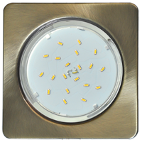 Светильник точечный квадрат GX53 черненая бронза Ecola H4 Square плоский к+ (10/50)